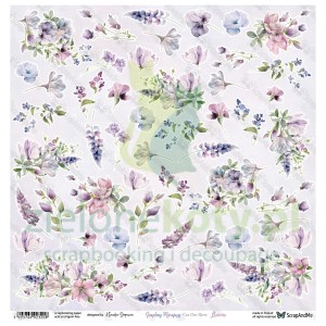 Papier 30x30 ScrapAndMe Sunday Morning Flowers kwiaty