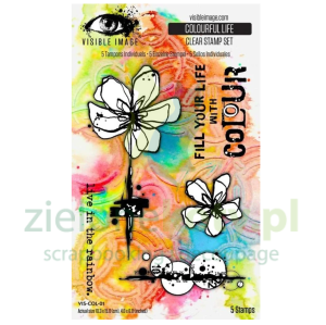 Stempel Visible Image Colourful Life kwiaty