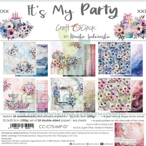 Zestaw papierów 20x20 Craft O'Clock It's My Party