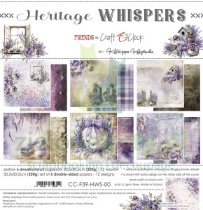 Zestaw papierów 30x30 Craft O'Clock Heritage Whispers