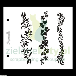 Szablon maska Agateria 14x15,5cm dekory x