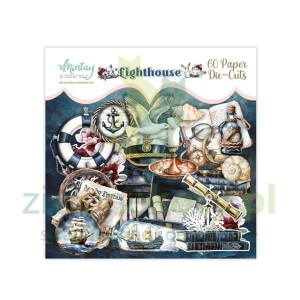 Zestaw dodatków Die Cuts Mintay Lighthouse papierowe elementy 60szt