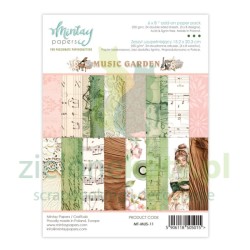 Zestaw papierów 15x20cm Mintay Music Garden uzupełniający