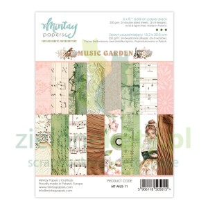 Zestaw papierów 15x20cm Mintay Music Garden uzupełniający