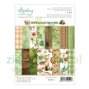 Zestaw papierów 15x20cm Mintay Wildwood Secrets uzupełniający