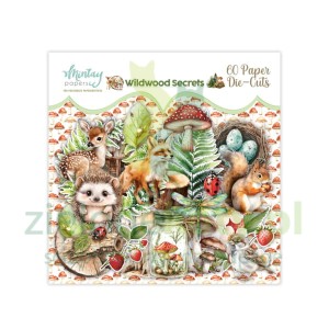 Zestaw dodatków Die Cuts Mintay Wildwood Secrets papierowe elementy 60szt  