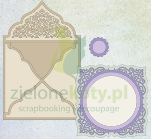 Wykrojnik Studio Light Diary Of Dreams Lace Envelope koperta i ramka koronkowa