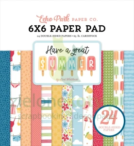 Zestaw papierów 15x15 Echo Park Have a great summer