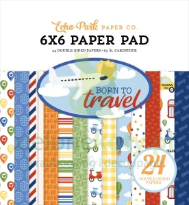 Zestaw papierów 15x15 Echo Park Born to travel