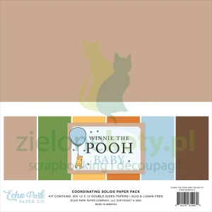 Zestaw papierów 30x30 Echo Park Winnie the Pooh baby bazowe