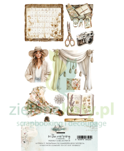 Zestaw papierów 15x30 Alchemy Of Art dodatki do wycinania In the morning / O poranku