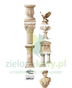 Papier Alchemy Of Art paski z elementami do wycinania In the morning / O poranku kolumny 2 szt.