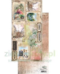 Papier 15x30 Alchemy Of Art Memories from the trip dodatki do wycinania tagi