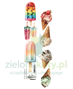 Papier Alchemy Of Art paski z elementami do wycinania Memories from the trip lody 2 szt.