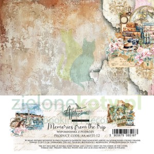 Zestaw papierów 15x15 Alchemy Of Art Memories from the trip