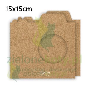 Baza na kartkę Mintay Aparat 15x15cm kraft