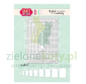 Wykrojnik Craft&You Rectangles Base Decorative Stitches Prostokąty
