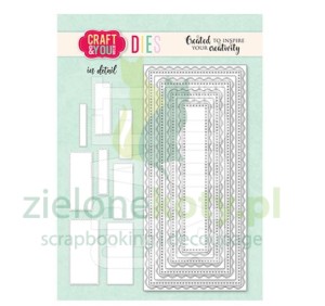 Wykrojnik Craft&You DL Base Decorative Stitches prostokąty