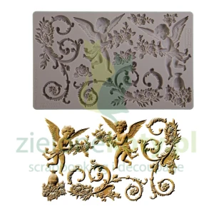 Forma foremka silikonowa Prima Angelic Aura aniołki ornamenty
