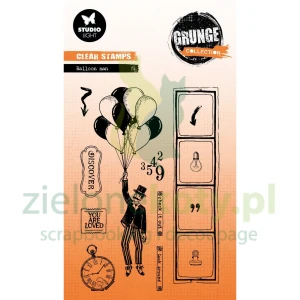 Stempel Studio Light Grunge Collection Baloon Man motywy Vintage
