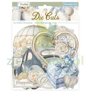 Dodatki papierowe Die Cuts Stamperia Timeless ślub x