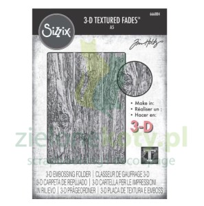 Folder do embbosingu Sizzix A5 Lumber Large drewno deski