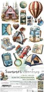 Zestaw dodatków Craft O'Clock Summer Adventures Trip podróże wędrówka camping