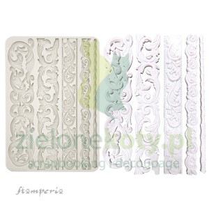 Forma foremka silikonowa Stamperia ART stories  A4 Stripes Ozdobne bordery