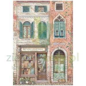Papier ryżowy decoupage Stamperia A4 Venice City of Art architektura