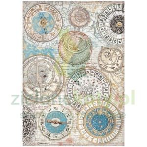 Papier ryżowy decoupage Stamperia A4 Venice City of Art zegary