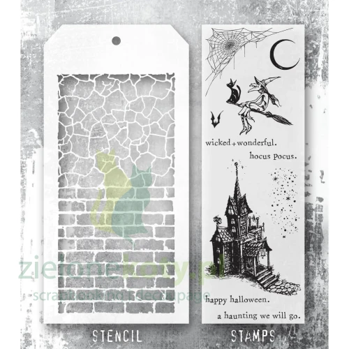 Tim_Holtz_Clear_Stamps_and_Stencil_Unraveled_Haunted_House_Bricked_Crackle_thmm166_product_image.jpg