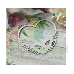 Wycinanka tekturka Kreatywna Pracownia Ramka obrączki x