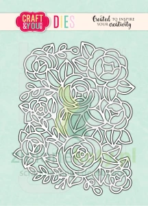 Wykrojnik Craft&You Design Flower Background tło kwiatowe