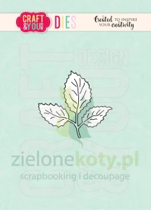 Wykrojnik Craft&You Design Bea's Rose Leaves  listki róży Bei