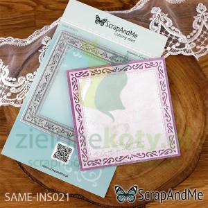 Wykrojnik ScrapAndMe Ramki kwadratowe / Tło kartki kwadratowej
