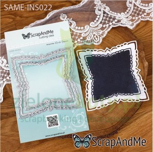 Wykrojnik ScrapAndMe Ozdobne kwadraty