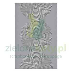 Folder do embosingu Spellbinders Dina Wakley 14x22cm Lined circles koła