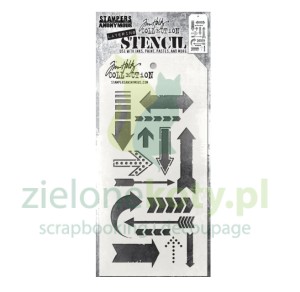 Szablon maska Stampers Anonymous Tim Holtz Arrows strzałki