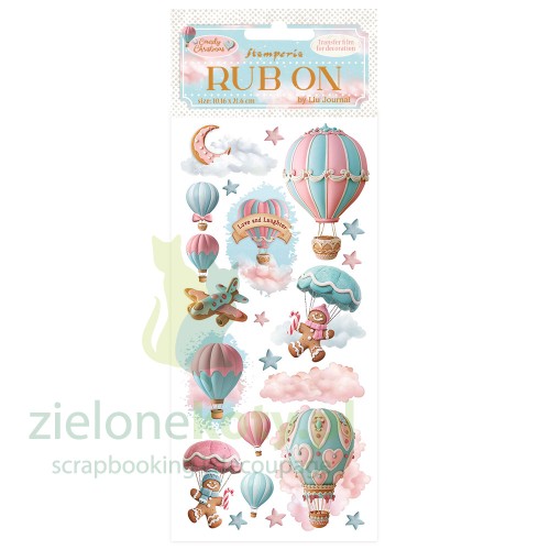 Transfer-Rub-On-Stamperia- Candy-Christmas-balony