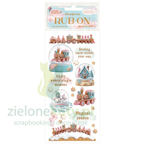 Transfer-Rub-On-Stamperia- Candy-Christmas-śnieżne-kule