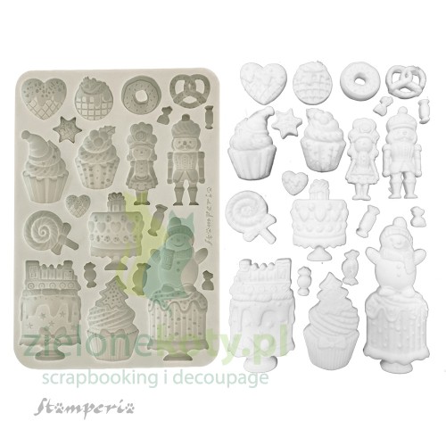 foremka-silikonowa-Stamperia-Candy-Christmas-ciasta