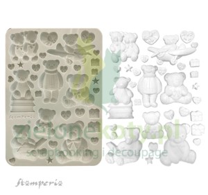 Forma foremka silikonowa Stamperia A5 The Owl's House Miś Teddy