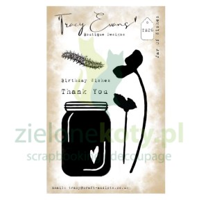 Stempel Tracy Evans Jar of wishes maki, słoik