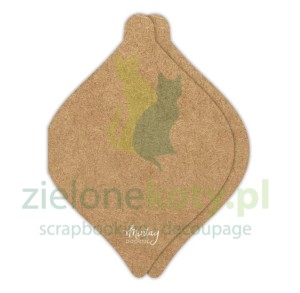 Baza na kartkę Mintay Bombka kraft