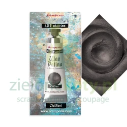 Pasta woskowa Stamperia Art Stories Wax Patina Old Steel metaliczna szara