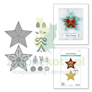 Wykrojnik Spellbinders Barn Star Wreath Gwiazda