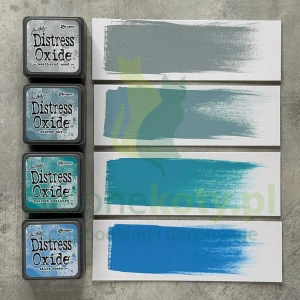 Tusz Distress Mini Oxide Pads #4 zestaw 4 szt. niebieski