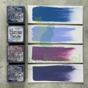 Tusz Distress Mini Oxide Pads #5 zestaw 4 szt. fioletowy