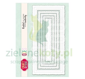 Wykrojnik Craft&You Design Old Frame DL Stara ramka postrzępione brzegi przeszycia