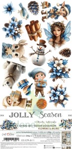 Zestaw dodatków Craft O'Clock Jolly Season Flowers and more 